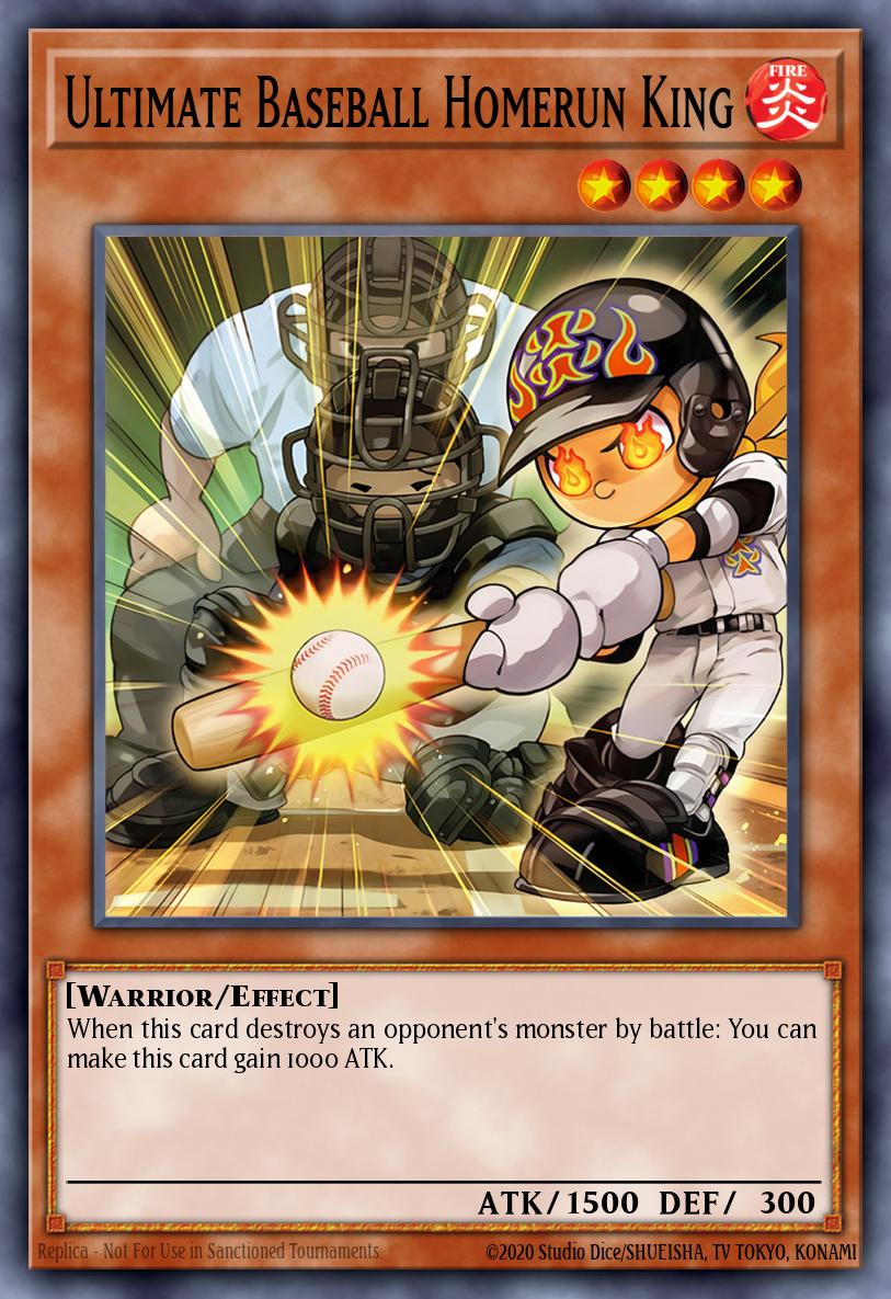 Ultimate Baseball Homerun King — Sem lançamento no TCG (OCG / Master Duel) 28736826