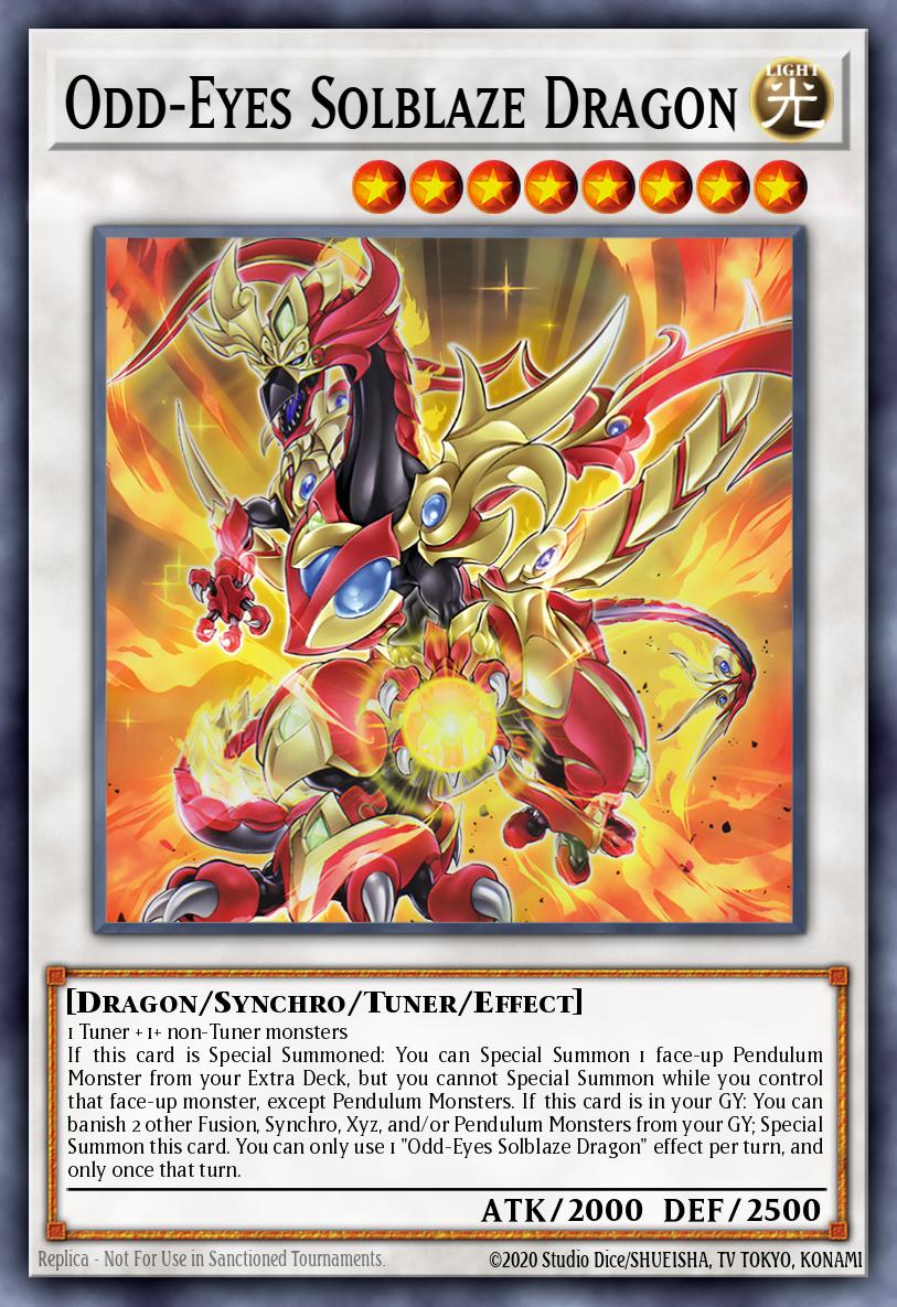 Odd-Eyes Solblaze Dragon — Legendary Arc-V Decks ENO26