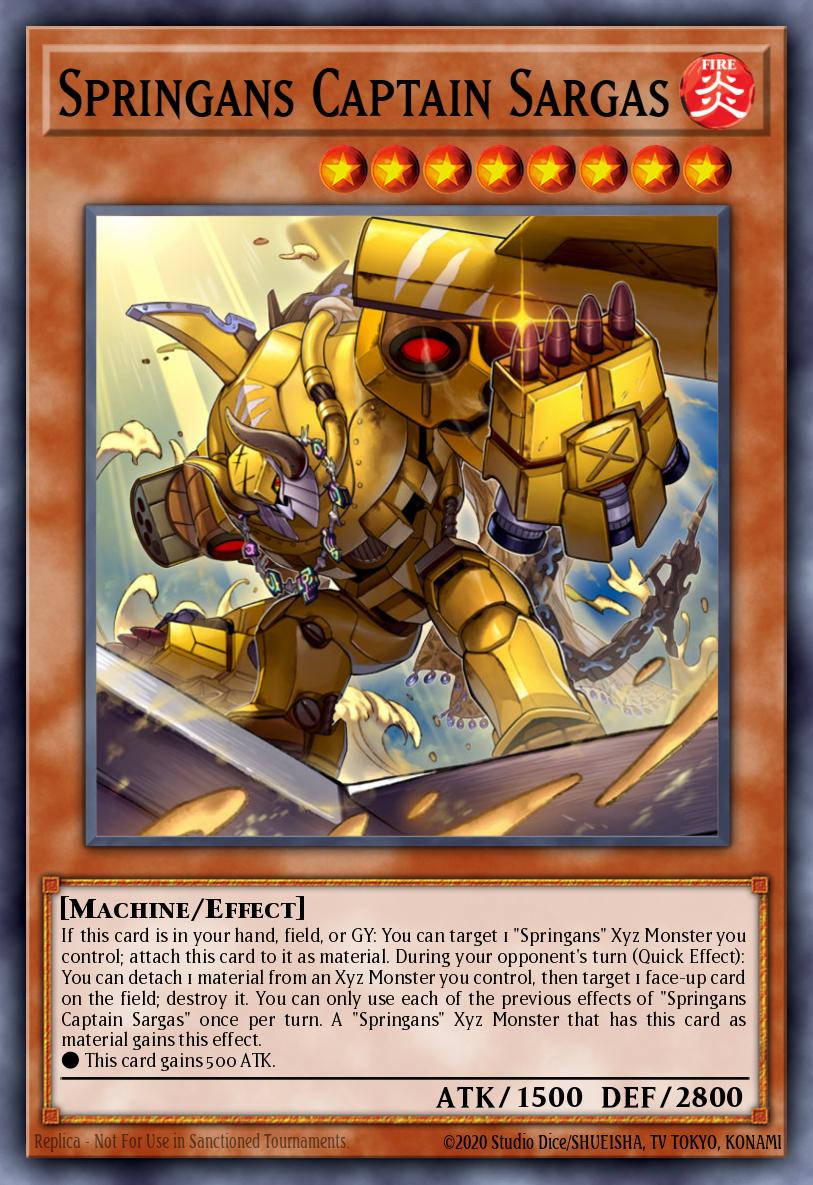 Springans Capitão Sargas — Blazing Vortex Premiere! promotional card EN009