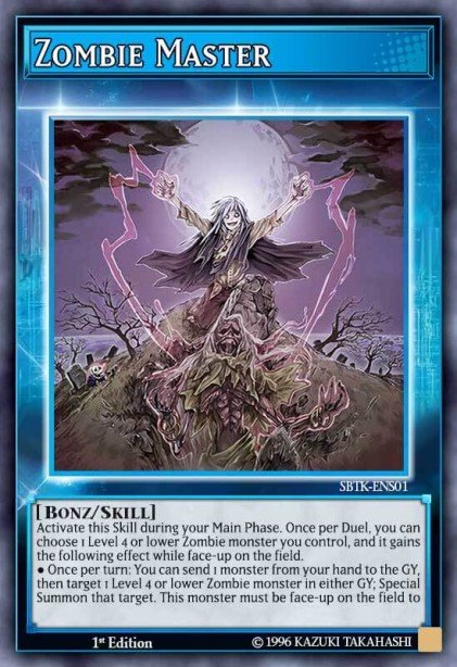 Zombie Master (Skill Card) — Speed Duel: Trials of the Kingdom Sneak Peek participation cards ENS01