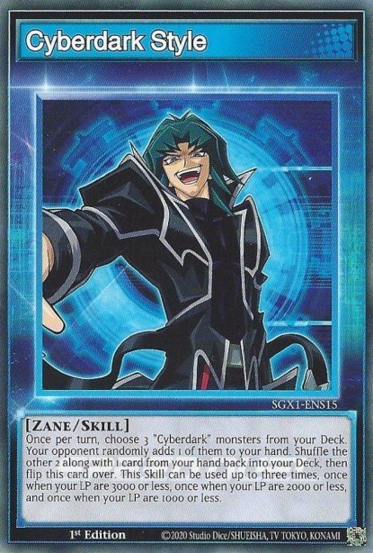Cyberdark Style (Skill Card) — Speed Duel GX: Duel Academy Box ENS15