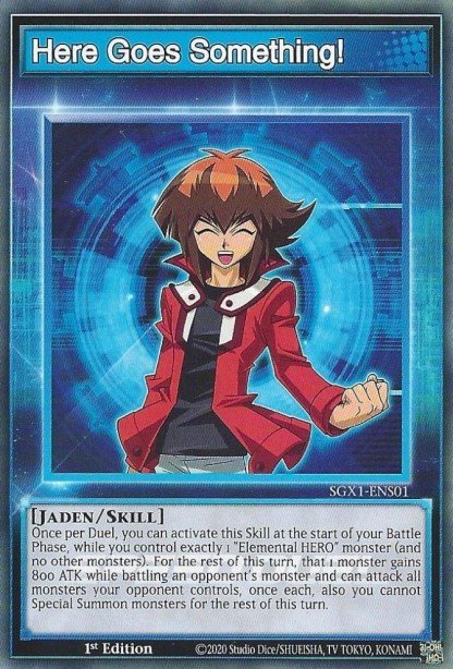 Here Goes Something! — Speed Duel GX: Duel Academy Box ENS01