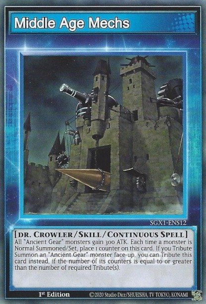 Middle Age Mechs (Skill Card) — Speed Duel GX: Duel Academy Box ENS12