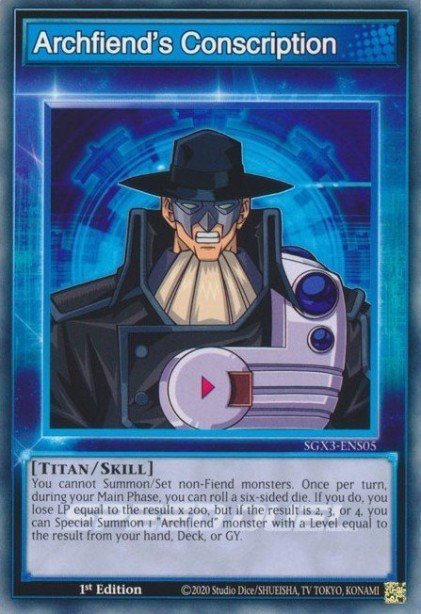 Archfiend's Conscription — Speed Duel GX: Duelists of Shadows ENS05