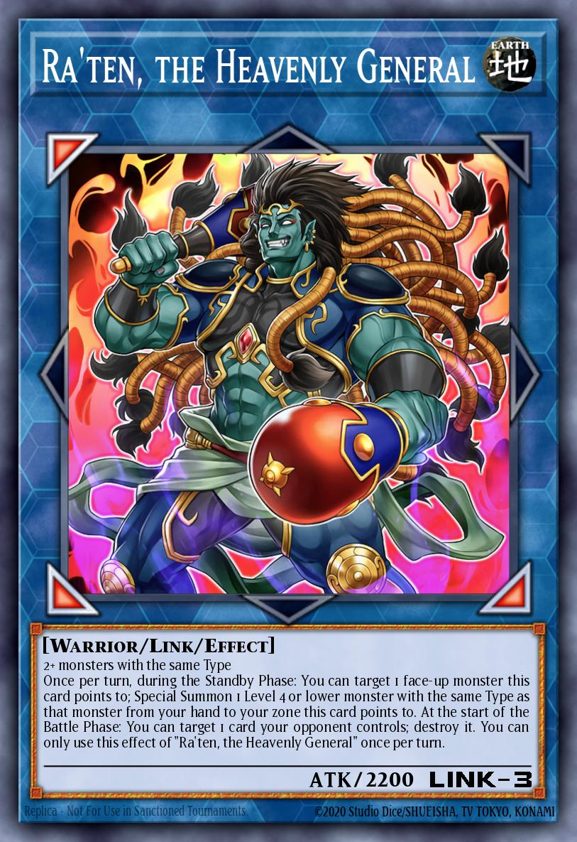 Ra'ten, o General Celestial — Dawn of Majesty Premiere! promotional card EN084