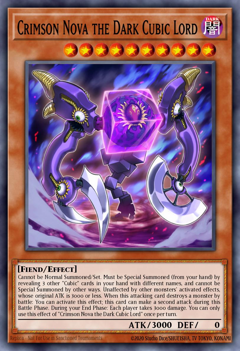 Nova Carmesim, o Senhor Cúbico Obscuro — Yu-Gi-Oh! The Dark Side of Dimensions Movie Pack: Gold Edition ENG39