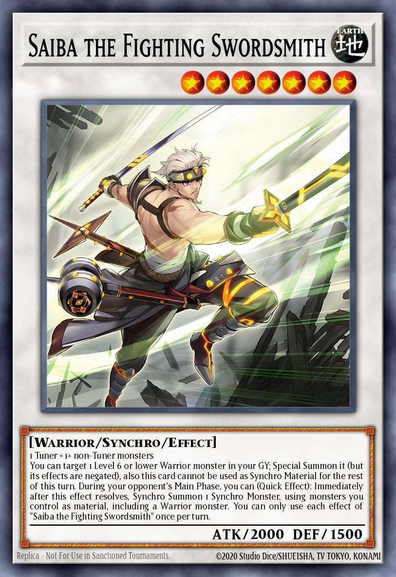 Saiba the Fighting Swordsmith — Sem lançamento no TCG (OCG / Master Duel) 36608728