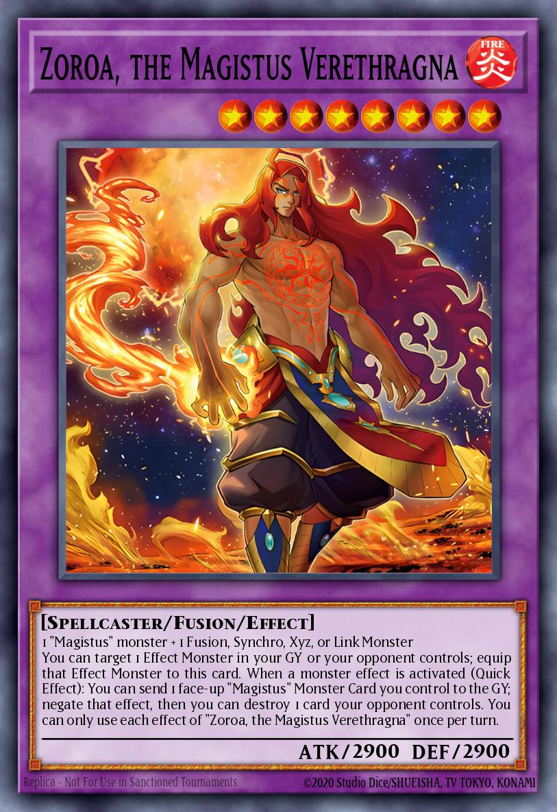 Zoroa, the Magistus Verethragna — Battles of Legend: Monster Mayhem EN045