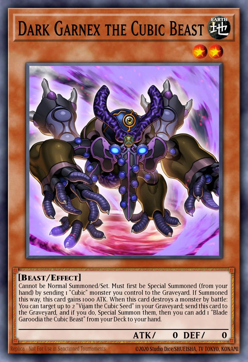 Garnex Negro, a Besta Cúbica — Yu-Gi-Oh! The Dark Side of Dimensions Movie Pack: Gold Edition ENS33