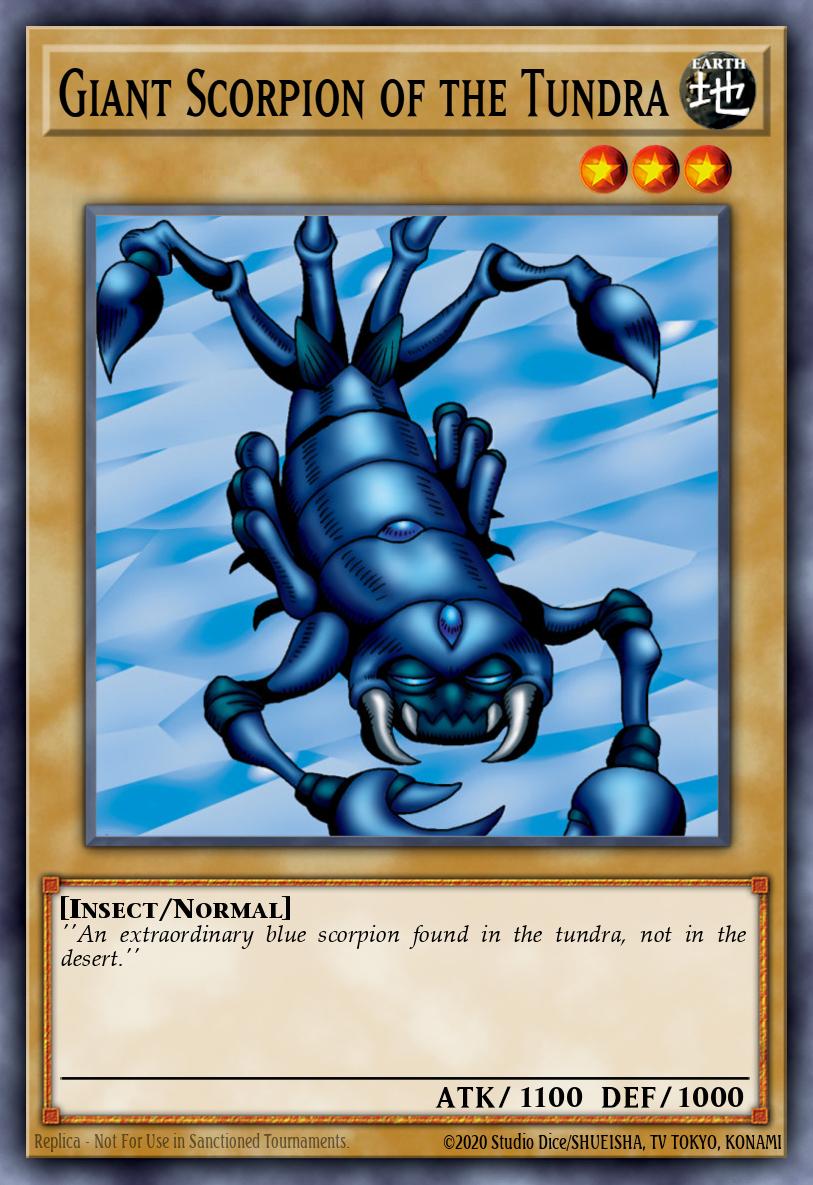 Escorpião gigante da tundra — Sem lançamento no TCG (OCG / Master Duel) 41403766
