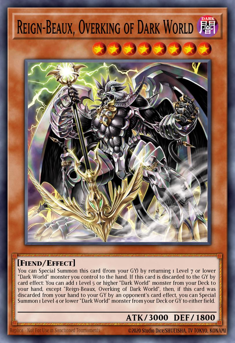 Reign-Beaux, Overking of Dark World — Structure Deck: Dark World EN001