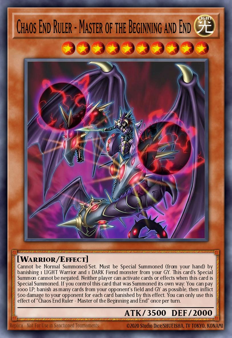 Chaos End Ruler - Master of the Beginning and End — Sem lançamento no TCG (OCG / Master Duel) 41424250