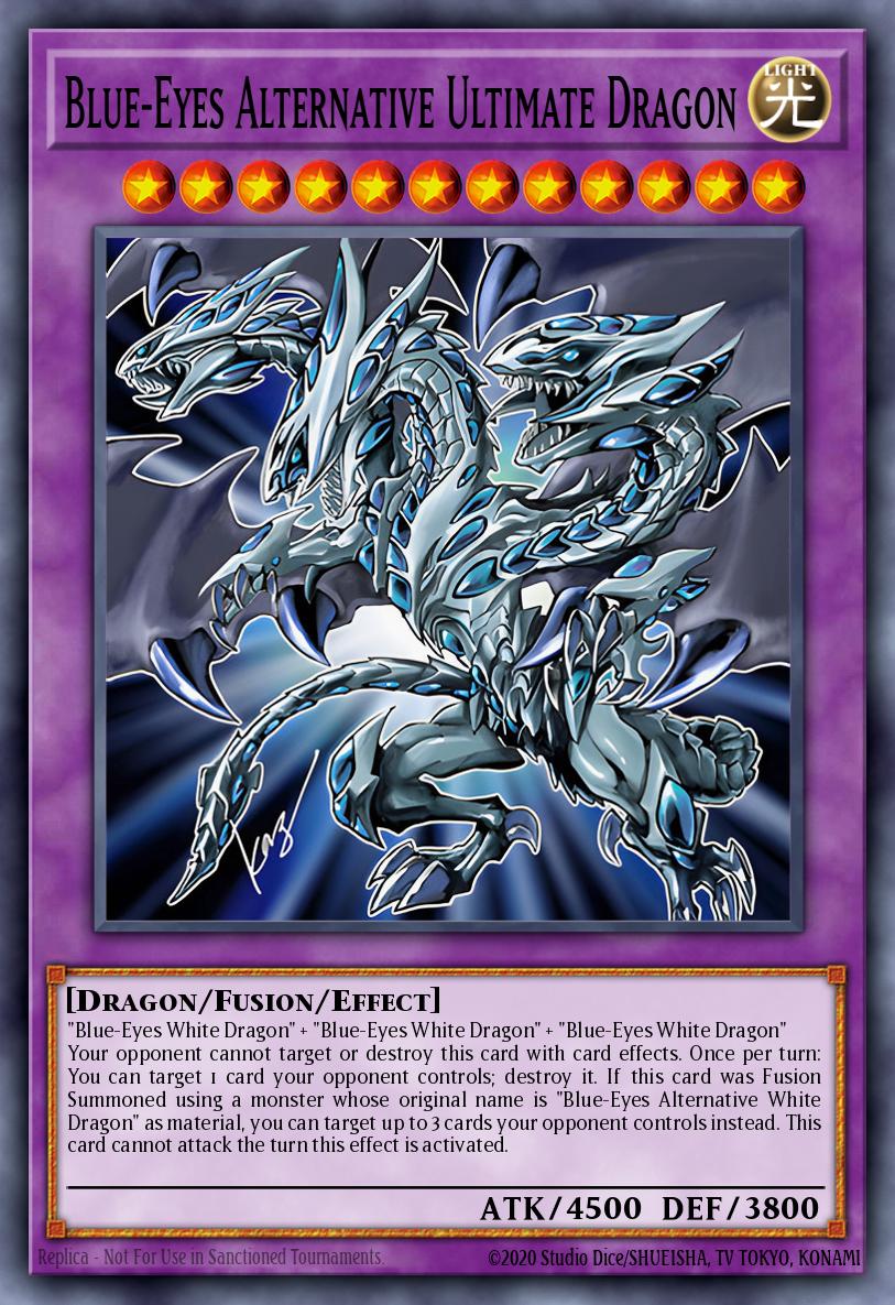 Dragão Definitivo Alternativo de Olhos Azuis — 2019 Gold Sarcophagus Tin EN001