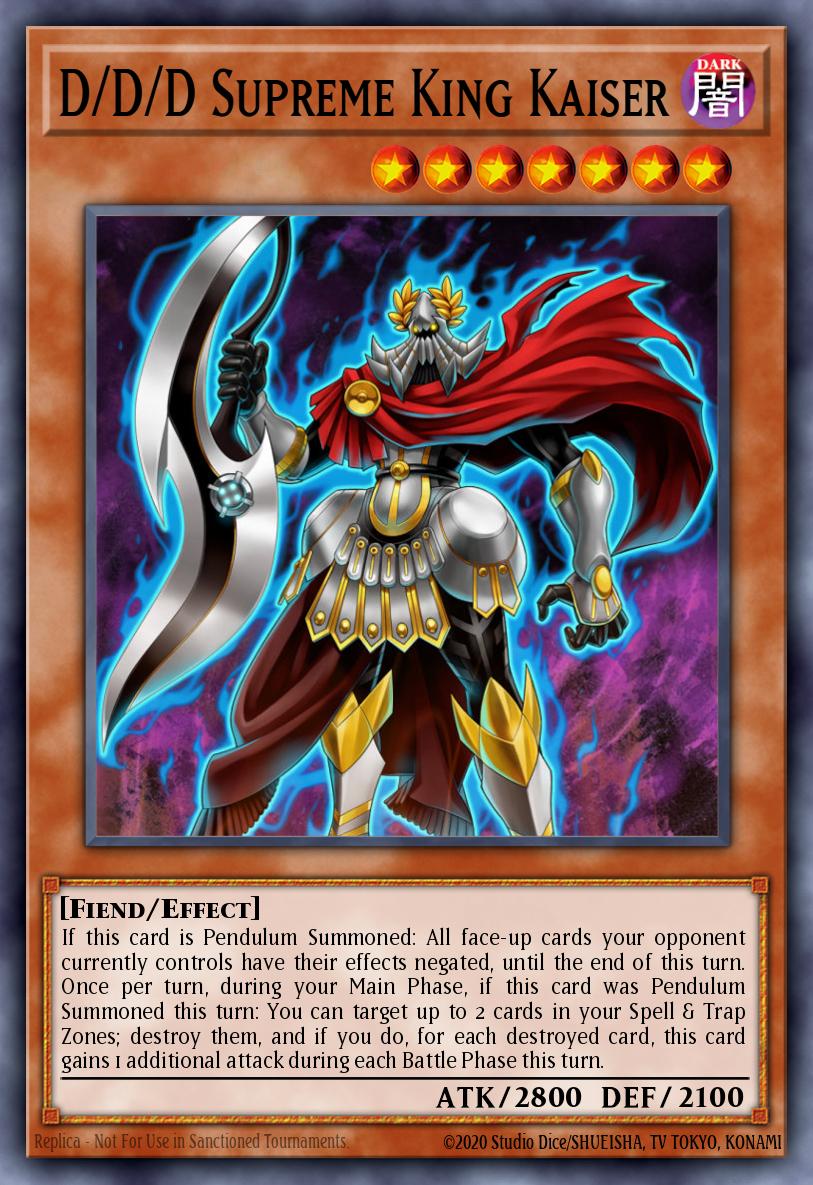 D/D/D Kaiser, o Rei Supremo — Pendulum Domination Structure Deck EN013