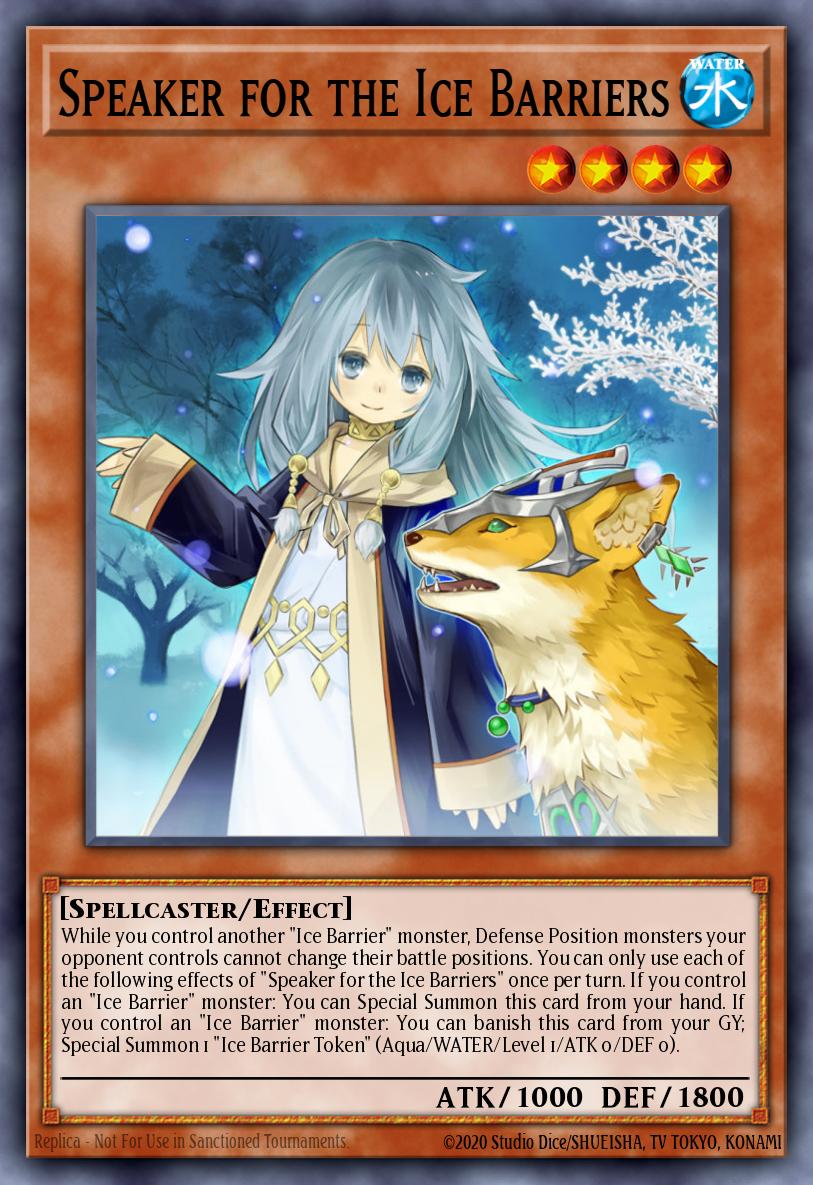 Oradora da Barreira de Gelo — Structure Deck: Freezing Chains EN003
