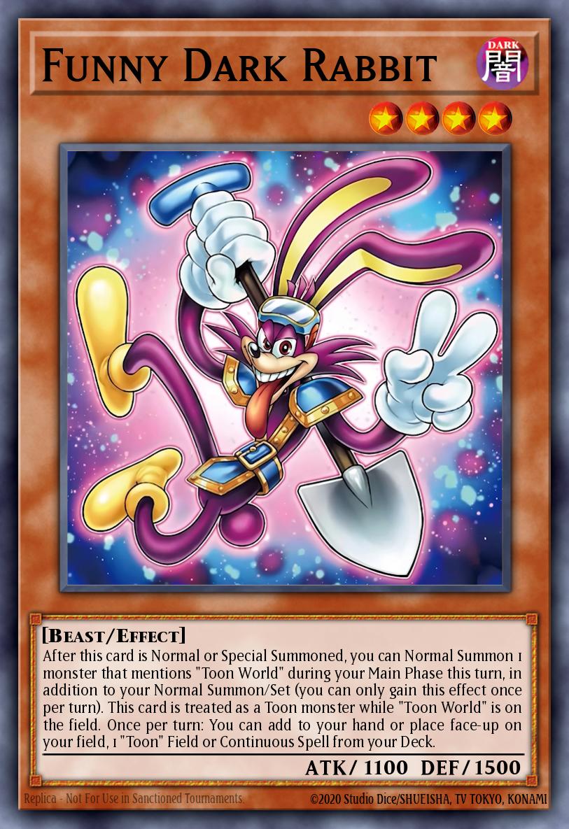 Funny Dark Rabbit — Sem lançamento no TCG (OCG / Master Duel) 45536531