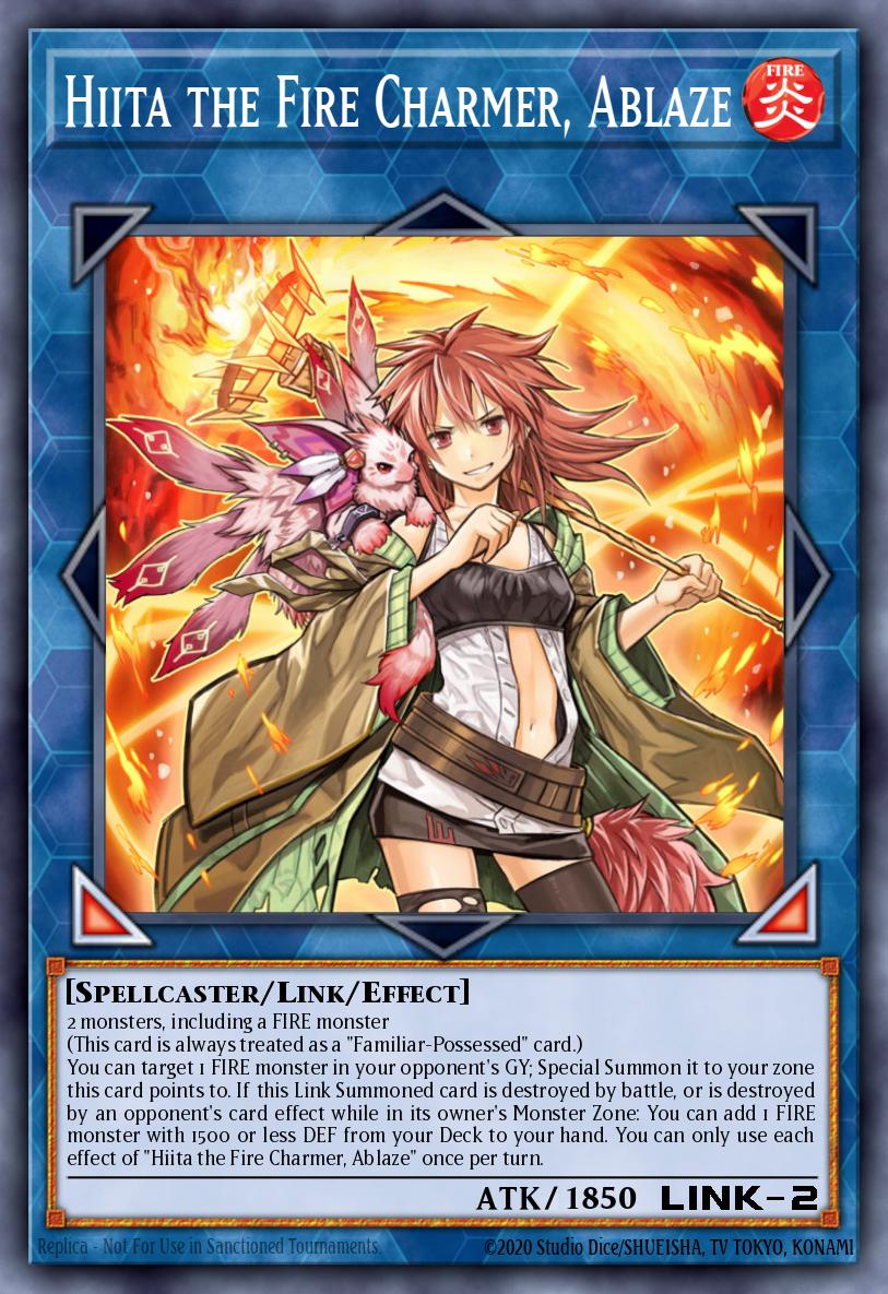 Hiita, a Encantadora do Fogo, em Chamas — Structure Deck: Fire Kings EN043