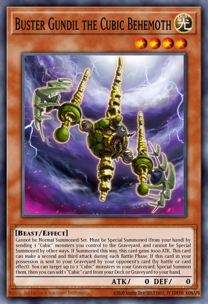 Gundil Notável, o Behemoth Cúbico — Yu-Gi-Oh! The Dark Side of Dimensions Movie Pack: Gold Edition ENS35