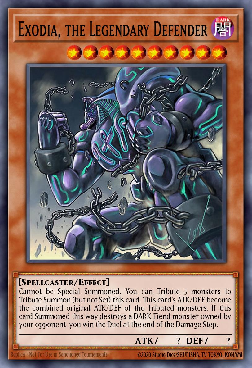 Exodia, o Defensor Lendário — 2019 Gold Sarcophagus Tin EN003