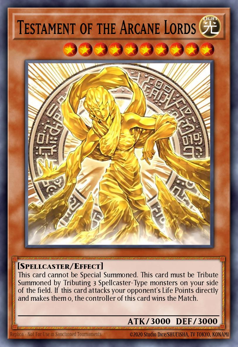 Testamento dos Senhores Arcane — Yu-Gi-Oh! World Championship 2007 prize cards EN601