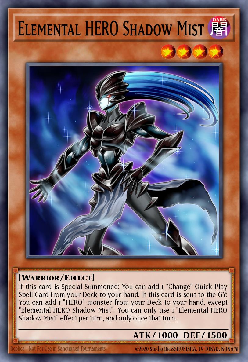Névoa Sombria, o HERÓI do Elemento — HERO Strike Structure Deck EN001