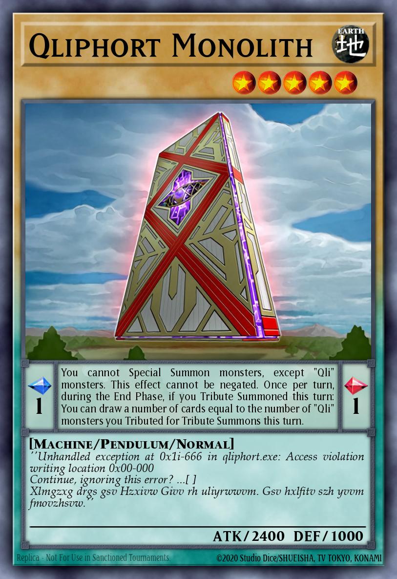 Qliphort Monolito — Pendulum Evolution EN058