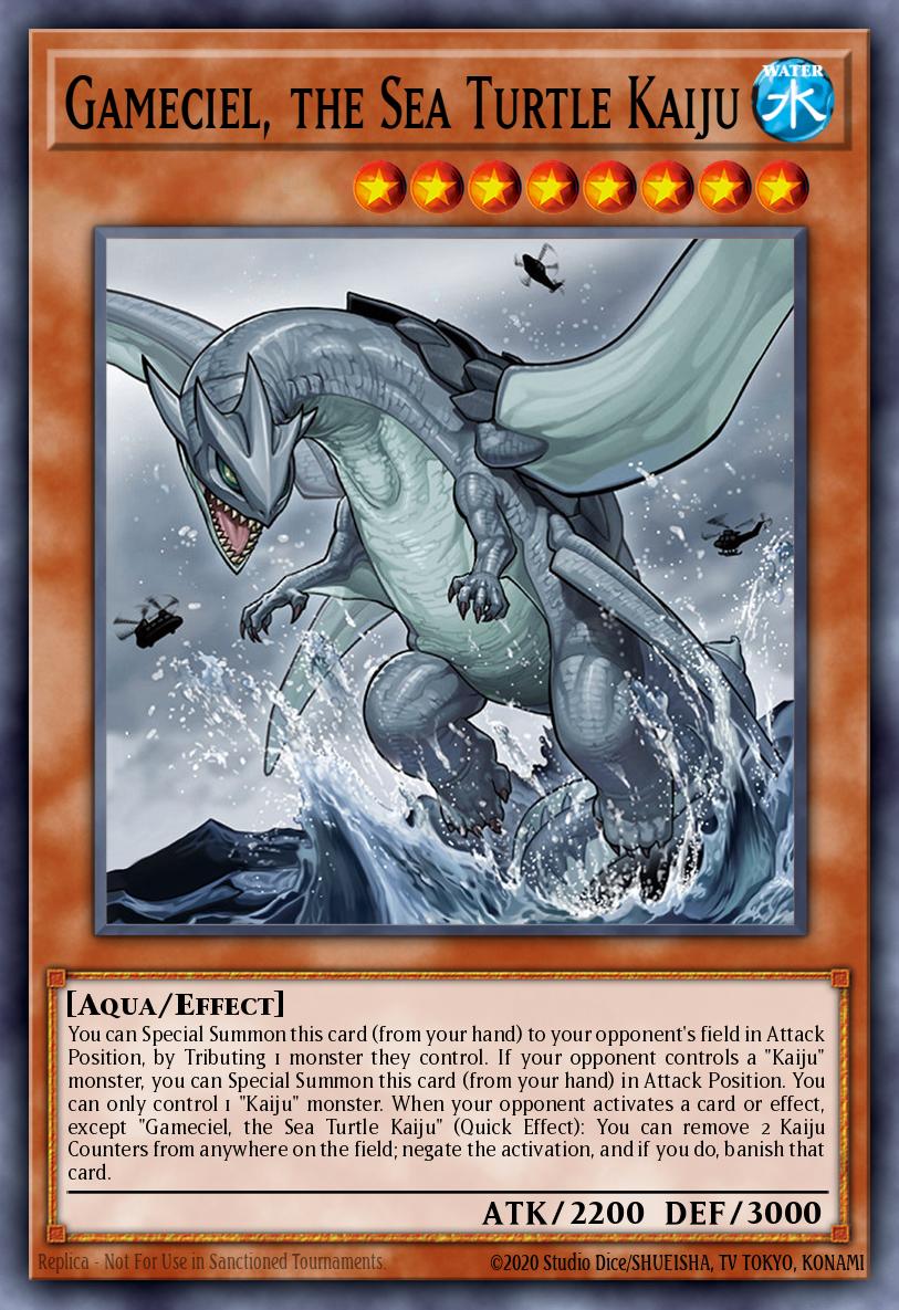 Gameciel, o Kaiju Tartaruga Marinha — Duel Devastator EN037