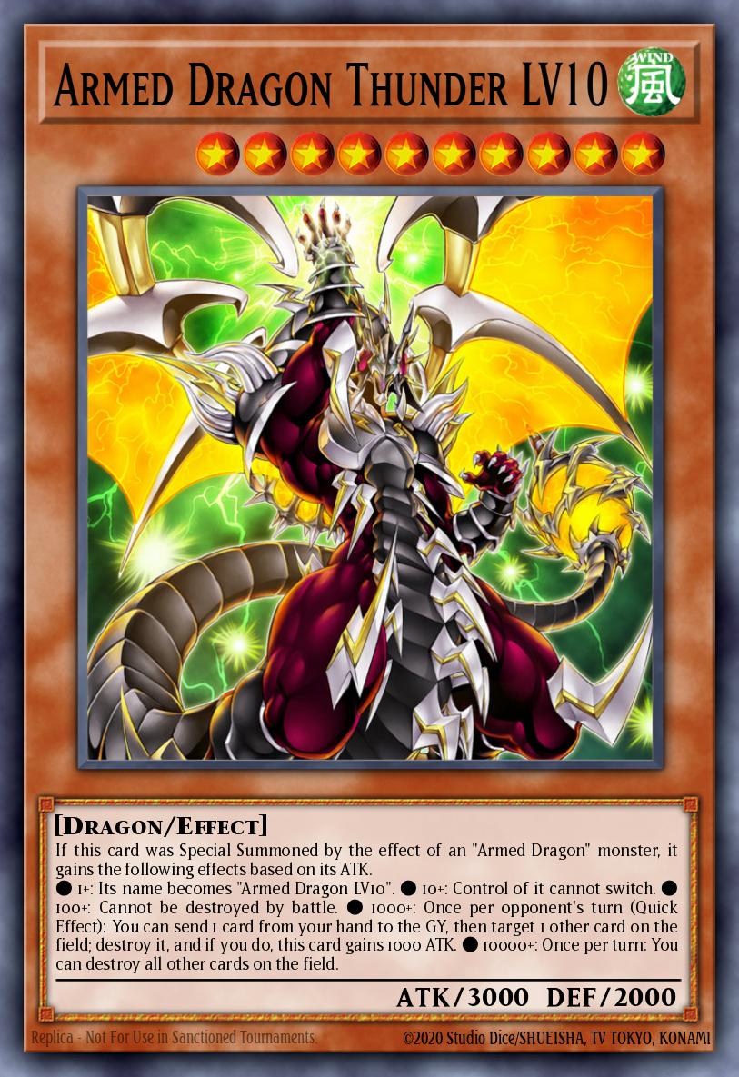 Dragão Armado do Trovão LV10 — Blazing Vortex Premiere! promotional card EN001
