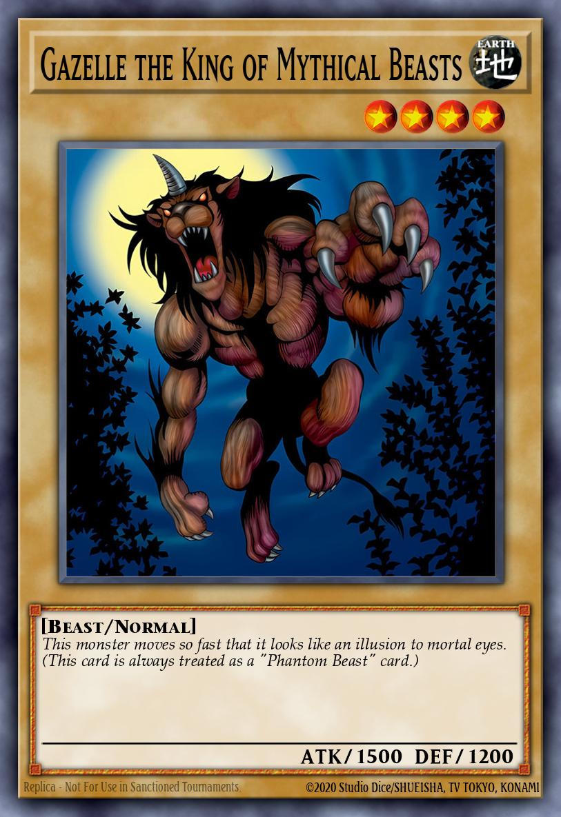Gazelle, o Rei das Bestas Místicas — Starter Deck: Yugi Evolution 013