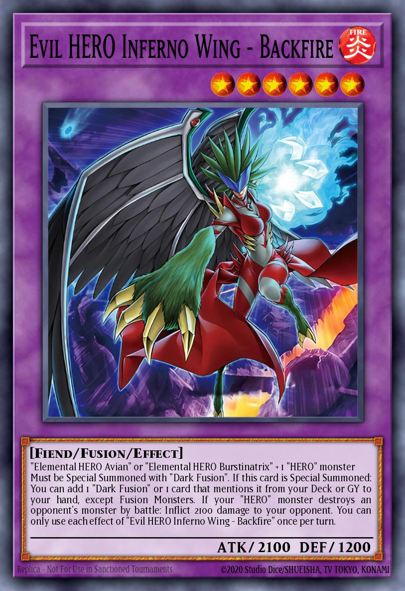 Evil HERO Inferno Wing - Backfire — Supreme Darkness EN032