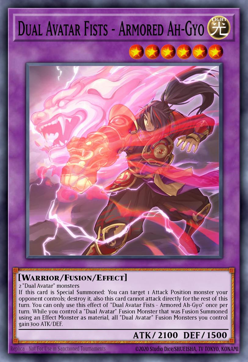Punhos dos Dois Avatares - Ah-Gyo com Armadura — Phantom Rage Premiere! promotional card EN032