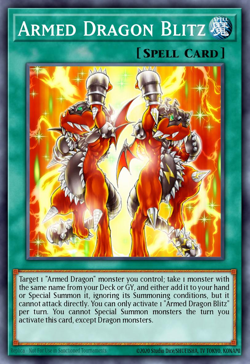 Blitz do Dragão Armado — Blazing Vortex Premiere! promotional card EN052