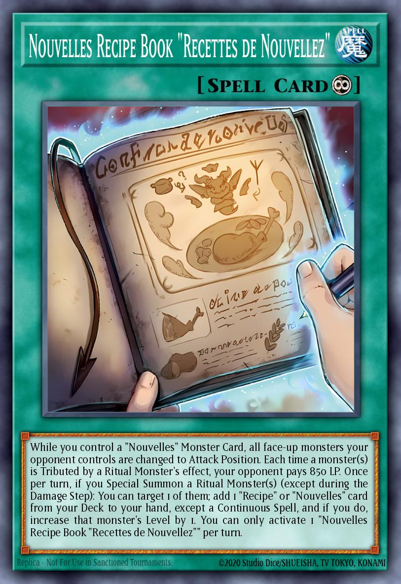 Nouvelles Recipe Book "Recettes de Nouvellez" — Sem lançamento no TCG (OCG / Master Duel) 61944066
