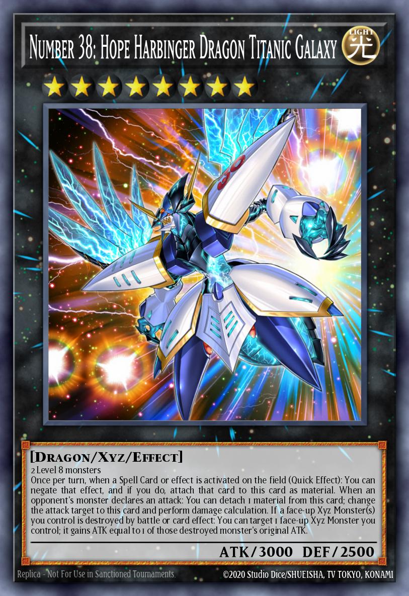 Número 38: Dragão Titã da Galáxia Arauto da Esperança — Premium Gold: Infinite Gold EN008