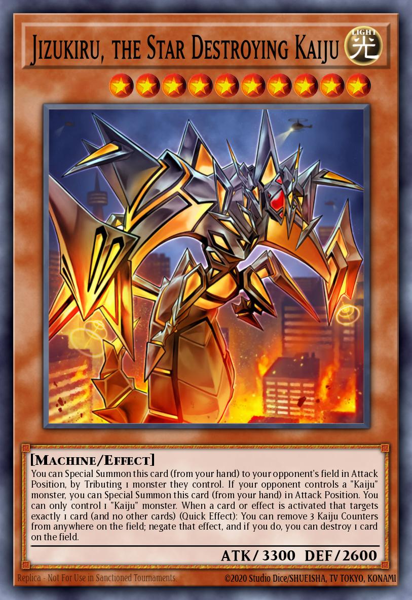 Jizukiru, o Kaiju Destruidor de Estrelas — Structure Deck: Mechanized Madness EN014