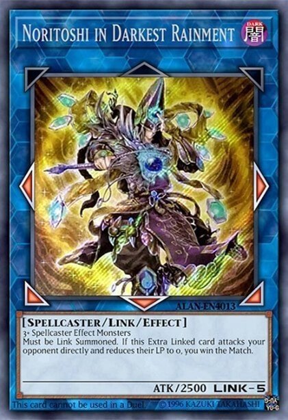 Noritoshi in Darkest Rainment — Yu-Gi-Oh! World Championship 2018 prize cards EN001