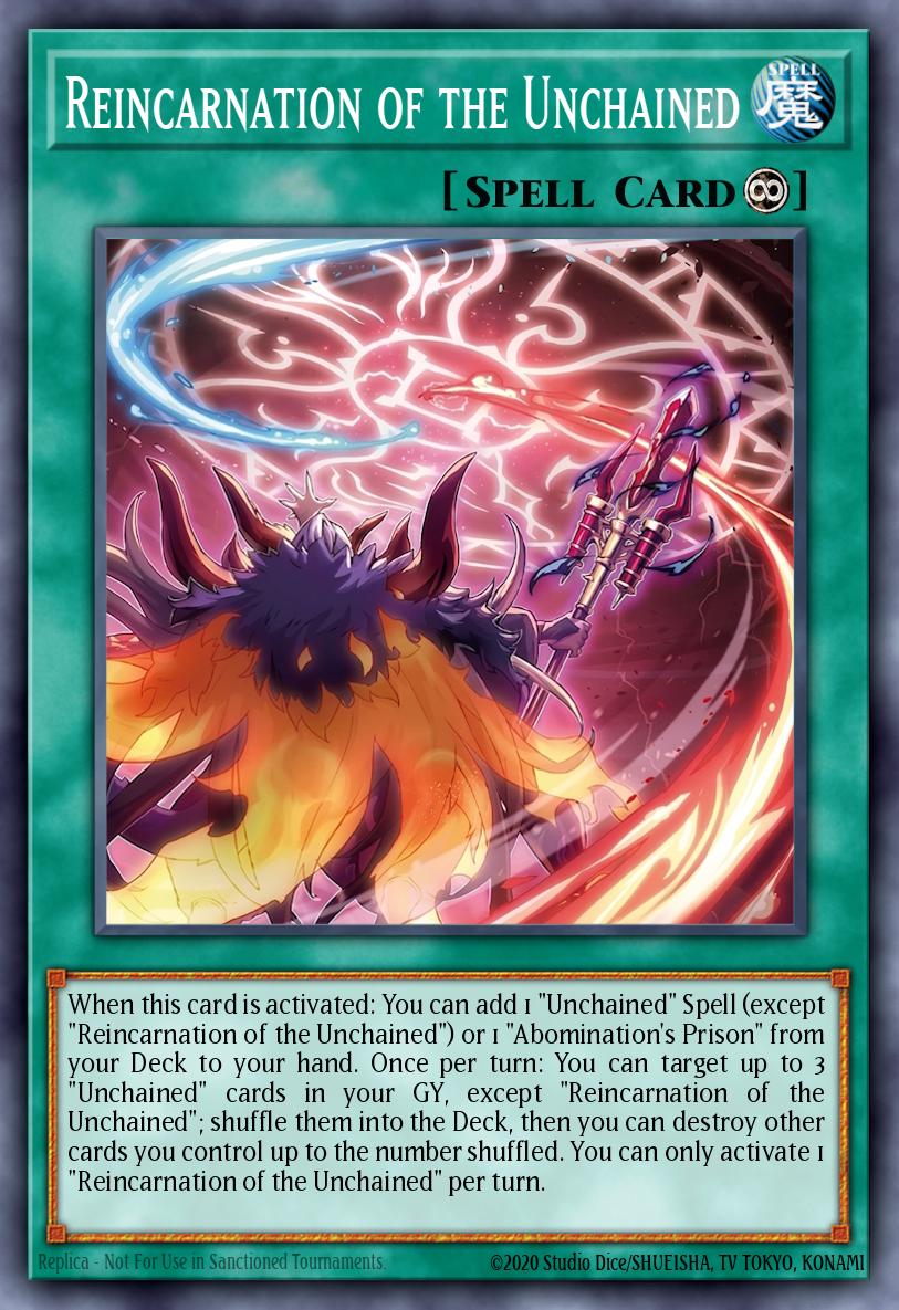 Reincarnation of the Unchained — Sem lançamento no TCG (OCG / Master Duel) 67803035