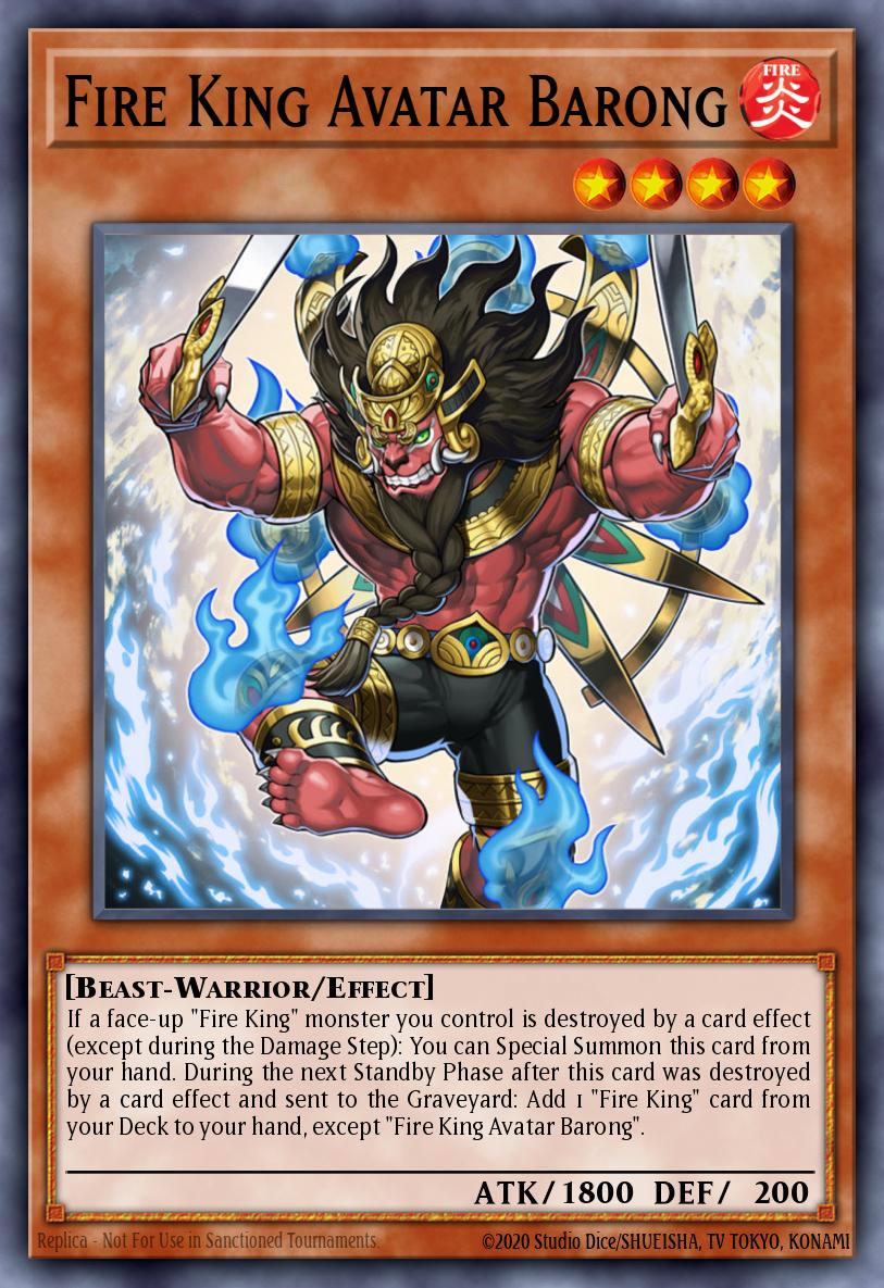Avatar do Rei de Fogo Barong — Structure Deck: Fire Kings EN005