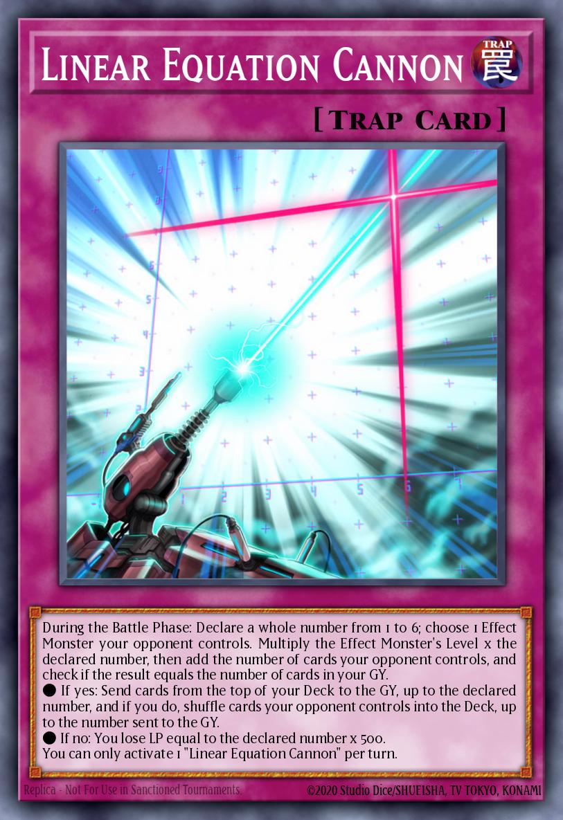Canhão da Equação Linear — Blazing Vortex Premiere! promotional card EN080