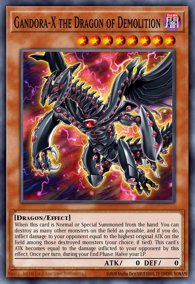 Gandora-X, o Dragão da Demolição — Yu-Gi-Oh! The Dark Side of Dimensions Movie Pack: Gold Edition ENS49