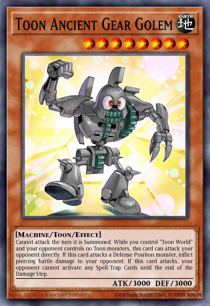 Golem do Mecanismo Antigo Toon — Speed Duel GX: Duel Academy Box ENI11