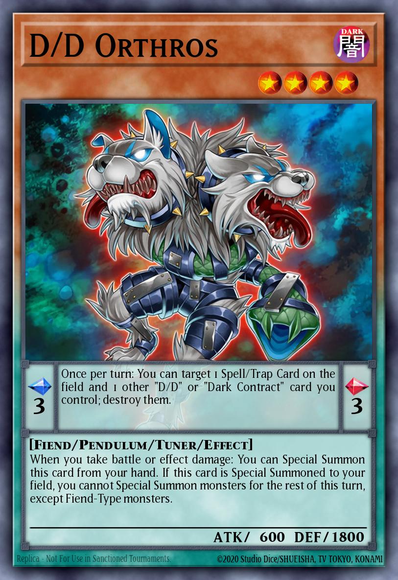 D/D Orthros — Pendulum Domination Structure Deck EN004