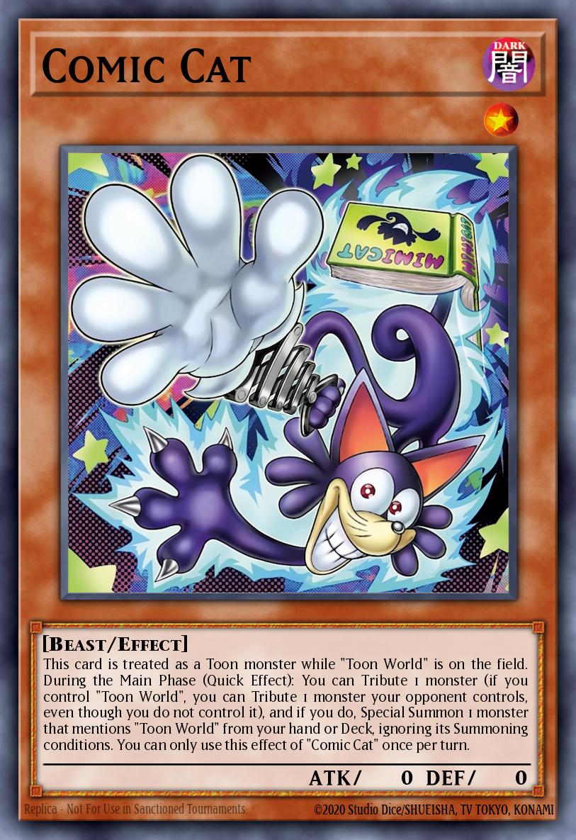 Comic Cat — Sem lançamento no TCG (OCG / Master Duel) 72921536