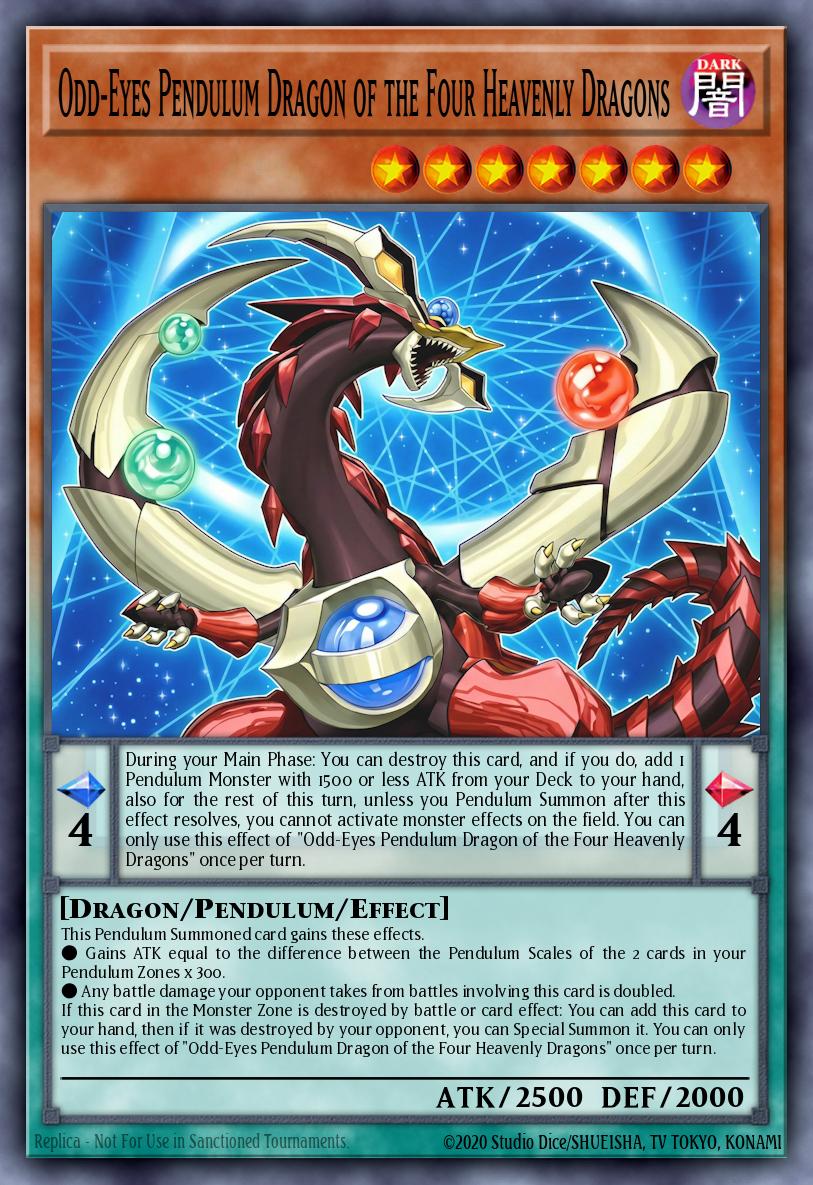 Odd-Eyes Pendulum Dragon of the Four Heavenly Dragons — Magnificent Monsters EN013