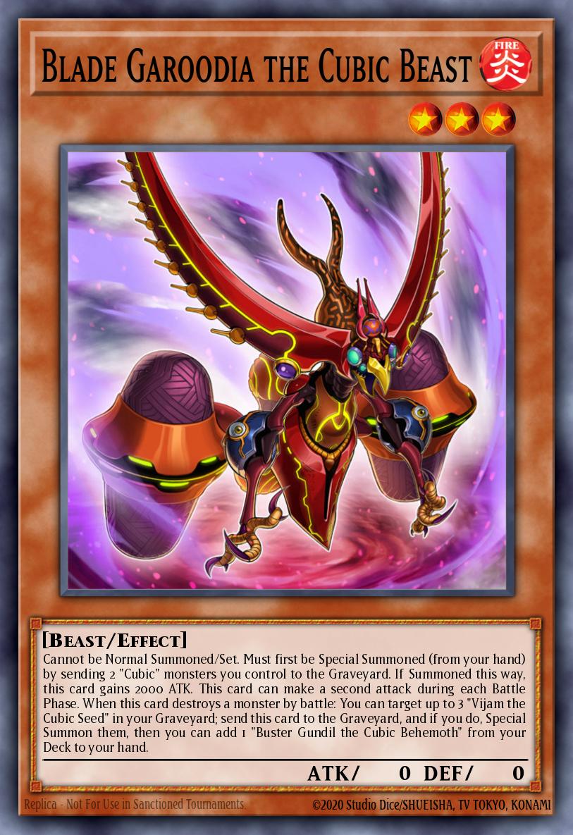 Lâmina Garoodia, a Besta Cúbica — Yu-Gi-Oh! The Dark Side of Dimensions Movie Pack: Gold Edition ENS34