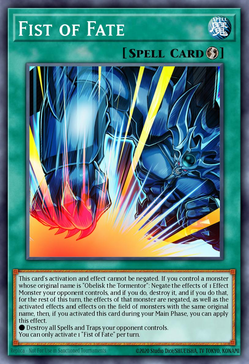 Punho do Destino — Egyptian God Deck: Obelisk the Tormentor EN003