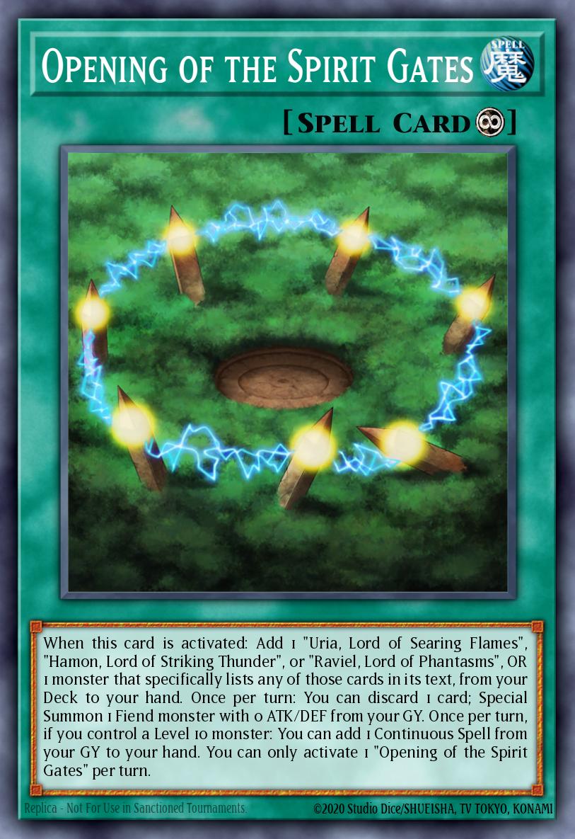 Abertura dos Portões Espirituais — Structure Deck: Sacred Beasts EN020