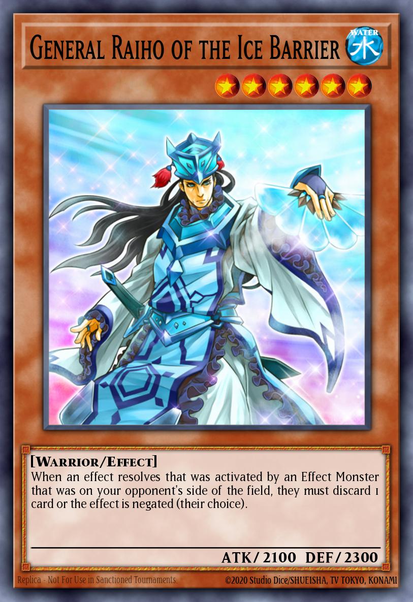 General Raiho da Barreira de Gelo — Structure Deck: Freezing Chains EN015