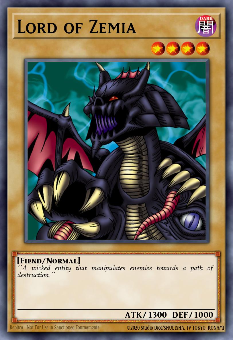 Senhor de Zemia — Sem lançamento no TCG (OCG / Master Duel) 81618817