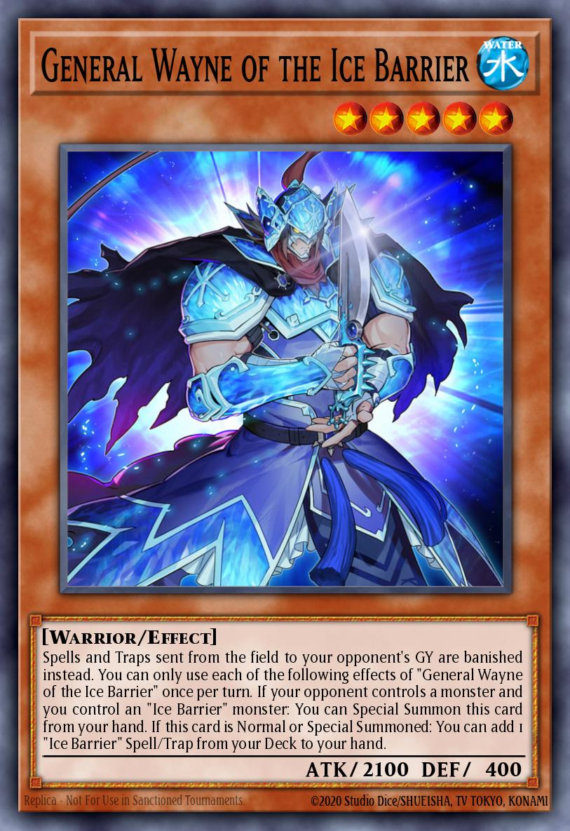 General Wayne da Barreira de Gelo — Structure Deck: Freezing Chains EN001